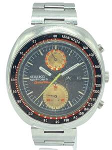 ジャンク SEIKO 5 SPORTS Speed Timer セイコー 5 スポーツ スピードタイマー 6138-0011 自動巻 黒文字盤 デイデイト 腕時計 // K142304