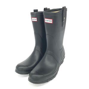 未使用品◆HUNTER ハンター ORIGINAL SHORT ブーツ UK7◆ ブラック レディース 靴 シューズ boots ワークブーツ