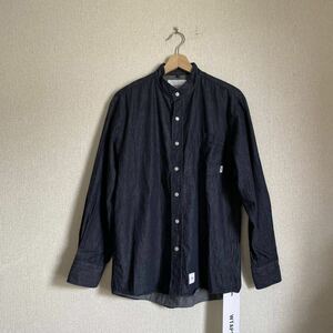 即決　未使用　ダブルタップス　wtaps デニム長袖シャツ Sサイズ　インディゴ　タグ付き送料￥230