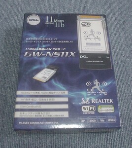 新品? PCI PLANEX 11Mbps 無線LANアダプタ－カード　GW-NS11X ジャンク扱い