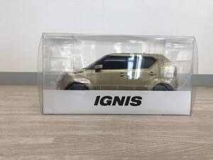 【新品同様】スズキ　IGNIS　ノベルティ カラーサンプルミニカー　イグニス　ヘリオスゴールドパールメタリック　1/18サイズ【非売品】