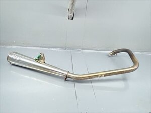 β241220-3 カワサキ 250TR BJ250F キャブ車 (H14年式) 社外 スーパートラップマフラー スパトラ 排気漏れ無！傷、凹み有！内錆有！