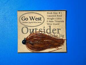 GoWest 【Outsider】No.52 スモラバ (1/16oz ・0.4mm チタンガード) Color:Root Beer・Orange Blaze