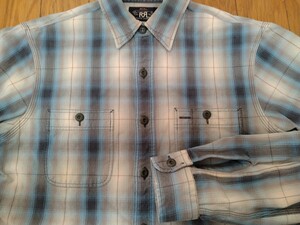 RRL Ombre Plaid Work Shirt オンブレ チェック ワーク シャツ Ralph Lauren ラルフローレン ビンテージ ヴィンテージ 古着