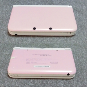 ニンテンドー　３DS　ピンク×ホワイト　動作確認済み　中古　外装難あり