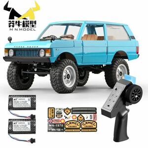 バッテリー2 青 NEW MN168 RTR 1/12 1970レンジローバー 4WD RC WPLラジコン ロッククローラー オフロード スケールトラック FMS MN Model