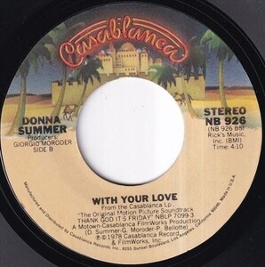 Donna Summer - Last Dance / With Your Love (A) SF-I118