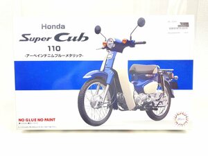 1円◆同梱NG◆未使用 未組立◆フジミ模型　Honda　Super Cub　110　－アーベインデニムブルーメタリック－　1/12　プラモデル　YF-100