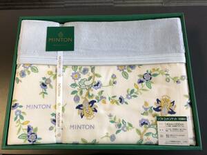 ☆【未使用品】ＭＩＮＴＯＮ ミントン ソフトコットンケット パイルケット ブルー 寝具 ギフト (NF241030) 535-4－②