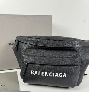 BALENCIAGA バレンシアガ ウエストポーチ ボディバッグ ショルダーバッグ レザー ブラック