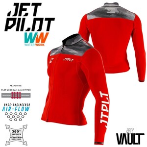 ジェットパイロット JETPILOT セール 20%オフ 送料無料 RX VAULT ボルト レース ジャケット JA22156C レッド/ブラック/カモ XL