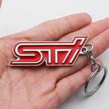 【ゆうパケット送料込】STI キーホルダー　横６cm×縦2.5cm　スバル SUBARU