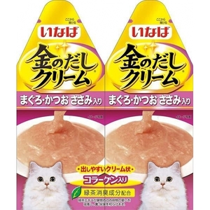 いなば 金のだし クリーム まぐろ・かつお ささみ入り 60g 猫用 キャットフード