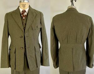 超希少 高級 30s sporting jacket & vest 2piece vintage ヴィンテージ ビンテージ antique アンティーク suit スーツ 00s 10s 20s 40s