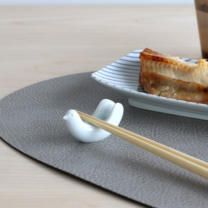 白山陶器 はしおき とり型 ホワイト 箸 箸置き 日本製 新生活応援