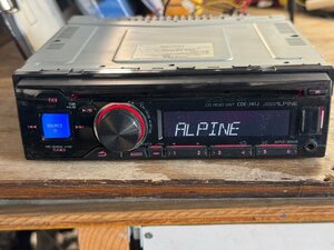 ALPINE アルパイン 1DIN CD/USB/チューナー CDE-141J CDプレーヤー