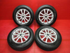 美品♪ ZACK 社外17インチホイール 4本 6.5J +40 5H 120 BS BLIZZAK DM-V3 225/65R17 スタッドレスタイヤ 40 アルファード ヴェルファイア