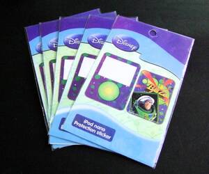 /★ ☆ディズニーipod nano protecion sticker　【5セット】