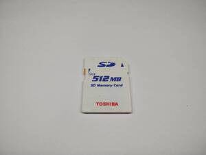  512MB　メガバイト　TOSHIBA　SDカード　メモリーカード