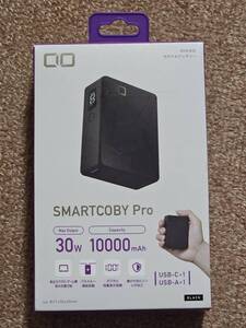 CIO 30W PD対応 モバイルバッテリー 10000mAh ブラック SMCPRO-30W1C1A シボ加工　未開封