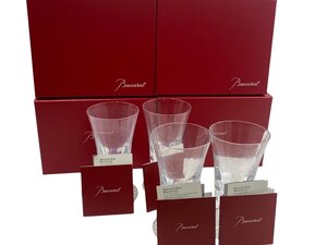 １円スタート Baccarat バカラ ロックグラス 4客セット クリスタル アルコールグラス タンブラー お酒 本体 箱付き ブランド コレクション