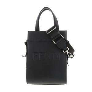 ★美品★FENDI フェンディ ゴートゥショッパー スモール RS 7VA584 Black ブラック 黒 ハンドバッグ ショルダーバッグ ショッパーバッグ