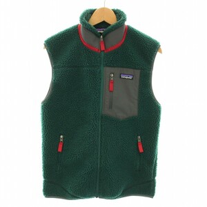 パタゴニア Patagonia 19AW クラシックレトロXベスト Classic Retro-x Vest フリース ボア 前開き S 緑 グリーン グレー /YT メンズ