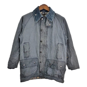 00年代 イングランド製 Barbour バブアー BEAUFORT ビューフォート オイルドジャケット ブルー (メンズ M相当) 中古 古着 R6450