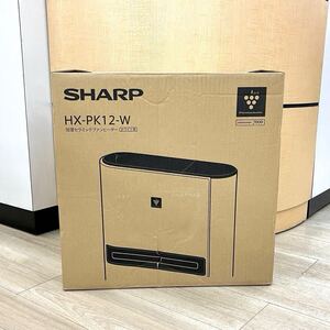 新品 未使用 未開封 シャープ SHARP 加湿 セラミック ファンヒーター HX-PK12-W プラズマクラスター 7000 ホワイト 箱入 59512