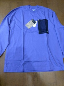 国内正規 新品未使用タグ付 ノースフェイス 長袖Tシャツ NT62330 パープル Lサイズ レターパックプラス