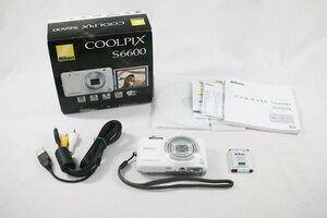 ◎【1スタ！】中古品 Nikon ニコン COOLPIX S6600 デジタルカメラ 4.5-54.0ｍｍ シルバー 電源確認・初期化済 h_e