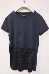 EMPORIO ARMANI エンポリオアルマーニ Tシャツ カットソー size S ダークグレー系 イタリア製