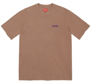 【新品】Supreme Washed Handstyle S/S Top COLOR/STYLE：Brown SIZE：Medium