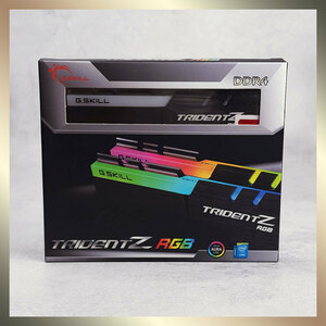 【動作良好】G.SKILL Trident Z RGB DDR4 メモリ 32GB（2×16GB）3200MHz CL14 ブラック F4-3200C14D-32GTZR 極美品 外箱付き 国内正規品
