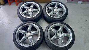 F56MINIクーパーDで使用 ENKEIエンケイ allfive 17インチ7.5j+45 pcd112 5穴 205/45R17 4本セット 