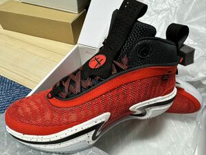 未使用 黒タグ付 NIKE AIR JORDAN XXXVI SE R PF RUI ナイキ エアジョーダン 36 NBA 八村塁 オリジナル AJ DJ4485-600 RED レッド 赤 27㎝