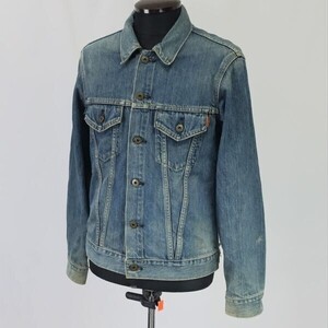 90s?/日本製/Vintage☆エドウィン/EDWIN☆5461/デニムジャケット/Gジャン【メンズM/indigo】ブルゾン/アウター/Jacket/Jumper◇cBH794