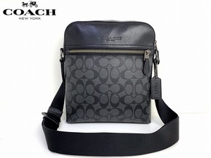 美品★送料無料★ コーチ メンズ COACH ヒューストン シグネチャー フライト バッグ ショルダーバッグ