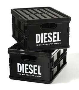 限定品 新品未開封 ディーゼル DIESEL コンテナボックス 折り畳み式 収納ボックス 2個セット