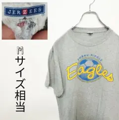 USA古着 jerzees Tシャツ 半袖　グレー Mサイズ相当