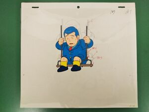 セル画 / ドクタースランプ アラレちゃん / スッパマン / 原画紙- 横約27センチ×縦約24.5センチ / 127A1 / 【Z005】