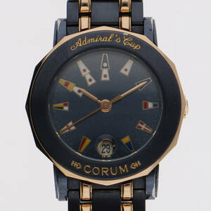 CORUM コルム 39.130.34 アドミラルズ ネイビーダイヤル PG/SS クオーツ レディース 【120872】