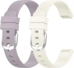 2本 Fitbit Luxe 交換ベルト 柔らかい シリコン 耐衝撃 防水