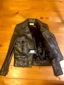 サンローランパリ　saint laurent paris 15AW モーターサイクルジャケット　397291 レザージャケット　ライダース　L01 44 ブラック