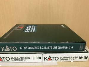 KATO JR205系(埼京線色)10-187/188×2の10両セットです。