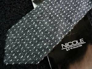 ・ω・ｊillv♪CW1472美品ニコル【NICOLE】【ウール地】ネクタイ