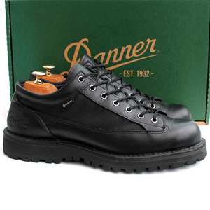 箱付き★DANNER ダナー★FIELD LOW D121008 US9.5=27.5 フィールドロー GORE-TEX トレッキング ブラック メンズ i-1169