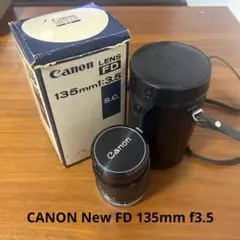 CANON New FD 135mm f3.5 貴重な箱付き　単焦点レンズ