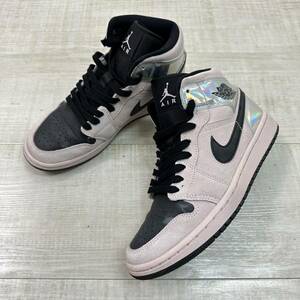 20ss 2020 NIKE WMNS AIR JORDAN 1 MID Chrome Wings BARELY ROSE BQ6472 602 ナイキ ウィメンズ エア ジョーダン 1 ミッド サイズ 24.5cm