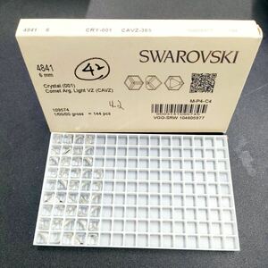 ☆希少 ヴィンテージ SWAROVSKI スワロフスキー 4841 crystal クリスタル 001 6MM 42個 2 gross ラインストーン 裸石 R-103